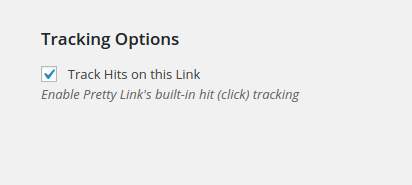 Tracking Options 