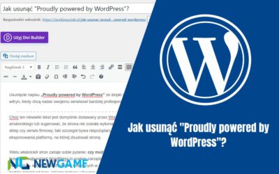 Jak usunąć „Proudly powered by WordPress”?