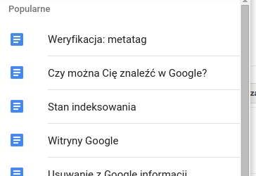 Search Console – pomoc, czyli Google nareszcie pomaga, nie tylko szkodzi użytkownikom