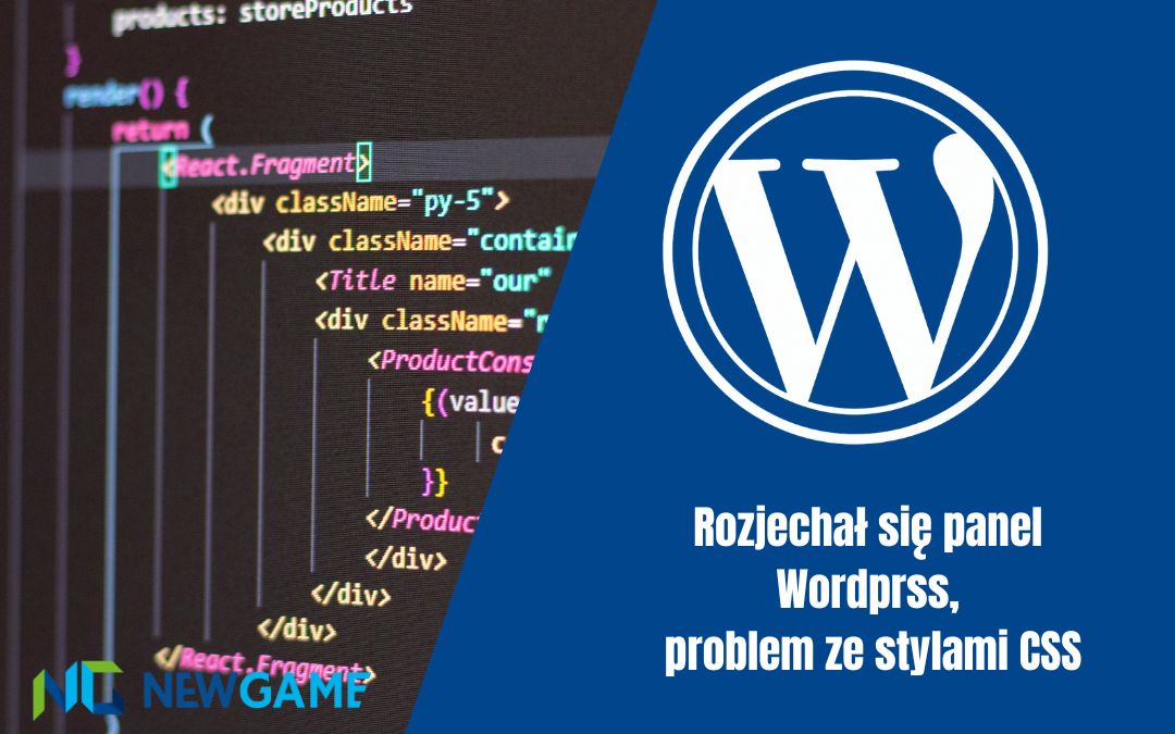 Rozjechał się panel Wordprss, problem ze stylami CSS
