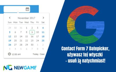 Contact Form 7 Datepicker, używasz tej wtyczki – usuń ją natychmiast!