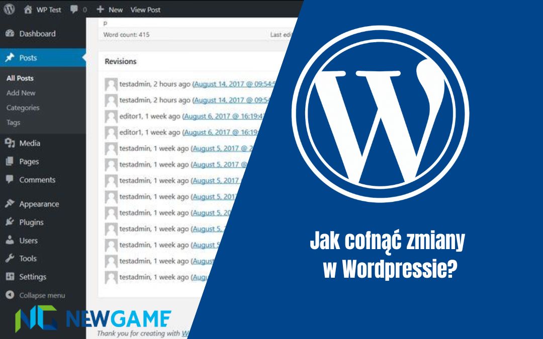 Jak cofnąć zmiany w WordPressie?
